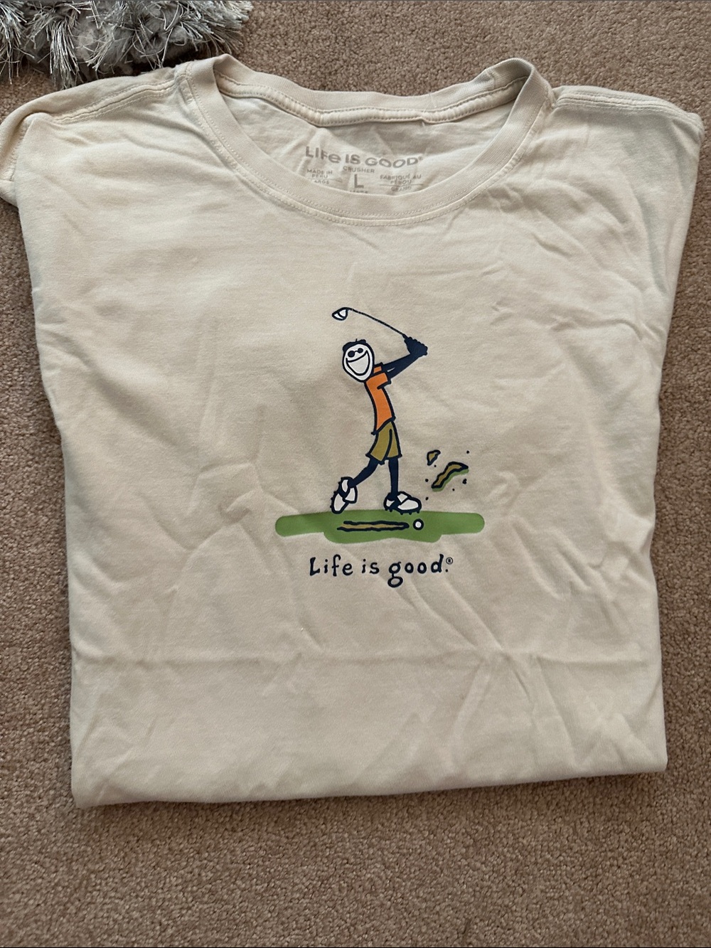 Life is Good Golf Tee